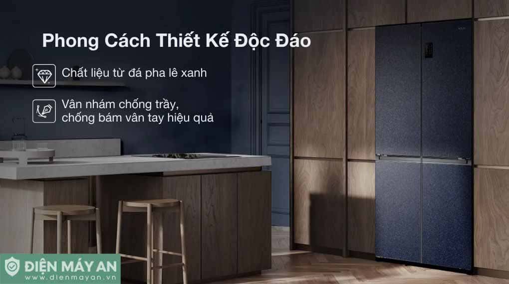 Tủ lạnh Aqua Inverter 410 lít Multi Door AQR-M466XA(CBC)